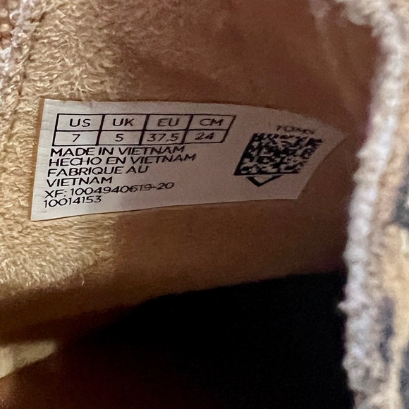 TOMS Leopard Kelsey Wedge Suede Ankle Booties - Size 7 - Picture 8 of 9